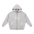 Liotux Sunfade Two-Way Zip Boxy Fleece Hoodie – Unisex Streetwear