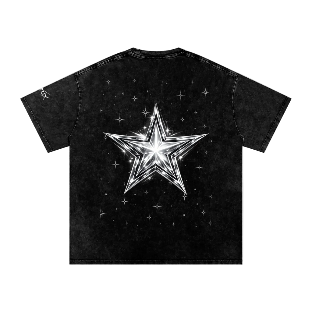 Liotux Snow Washed Oversized T-Shirt – Unisex Drop Shoulder