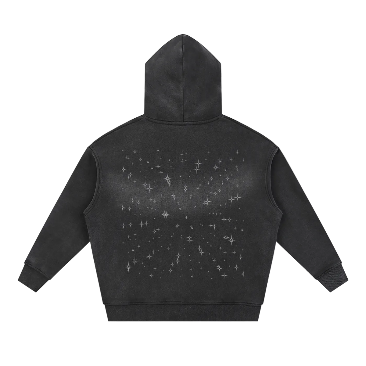 Liotux Sunfade Two-Way Zip Boxy Fleece Hoodie – Unisex Streetwear