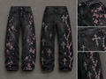 Liotux Sakura Cross Denim Jeans