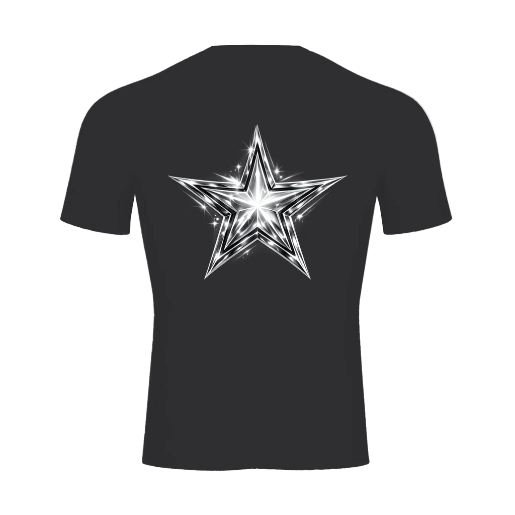 Liotux Short Sleeve T-Shirt – Black Minimalist Crewneck