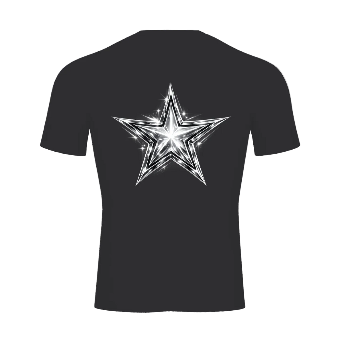Liotux Short Sleeve T-Shirt – Black Minimalist Crewneck