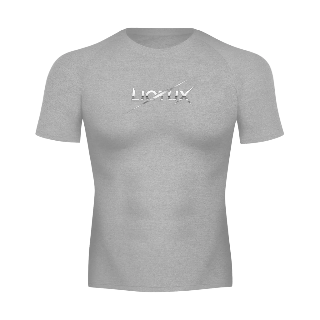 Liotux Short Sleeve T-Shirt – Black Minimalist Crewneck
