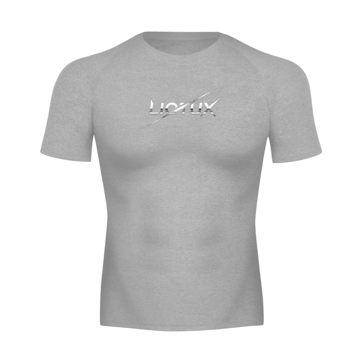 Liotux Short Sleeve T-Shirt – Black Minimalist Crewneck