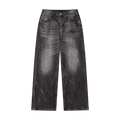 Liotux Men's Vintage Wash Wide Leg Jeans – Relaxed Denim